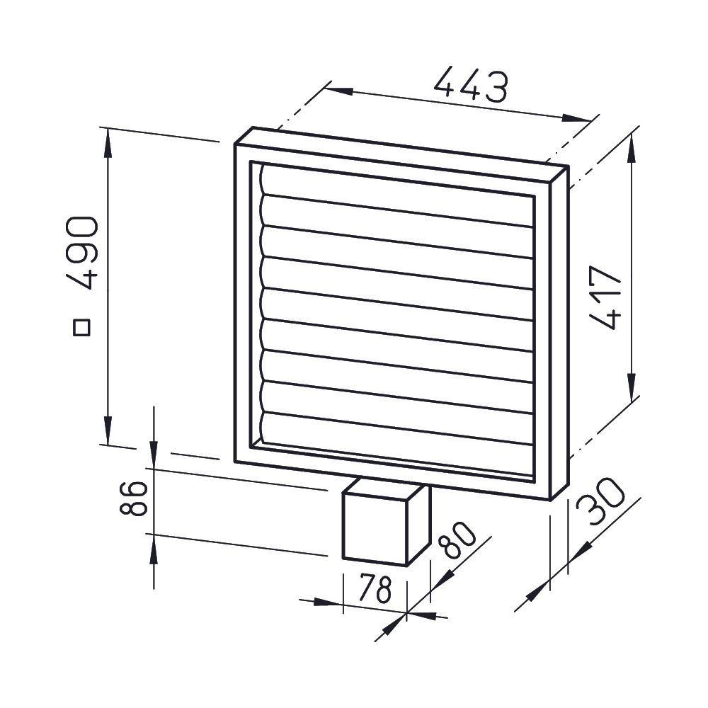 Helios EVK 450 Elektrische Verschlussklappe DN 450 für Ansteuerung über Relais, 230V... HELIOS-00779 4010184007791 (Abb. 2)