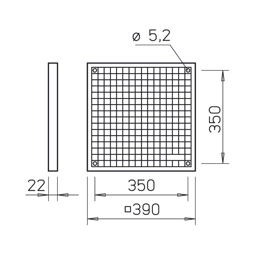 Helios G 355 Lüftungsgitter DN 355, Weiß... HELIOS-00799 4010184007999 (Abb. 2)