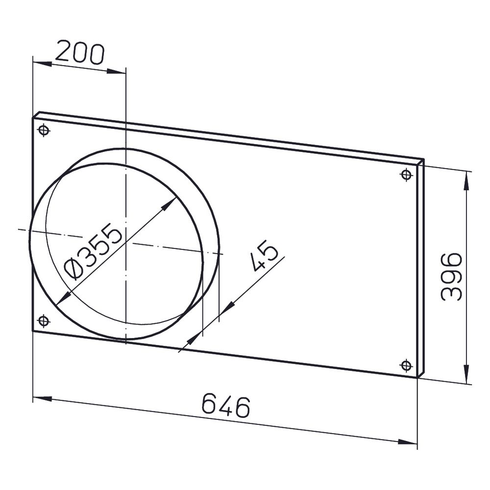 Helios FSK 60/35 Formstücke zu Kanalventilator, DN 355, 2 Stück... HELIOS-00835 4010184008354 (Abb. 2)