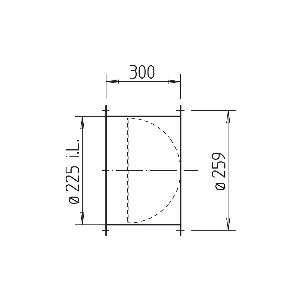 Helios RVS 225/DRVS 200 Rohrverschlussklappe selbsttätig, mit Feder, DN 225, Klappen aus ... HELIOS-02591 4010184025917 (Abb. 2)