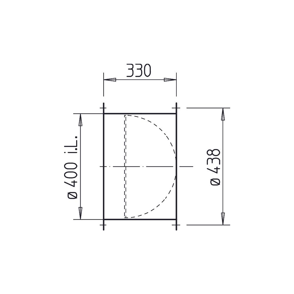 Helios RVS 400 Rohrverschlussklappe selbsttätig, mit Feder, DN 400, Klappen aus Alu... HELIOS-02596 4010184025962 (Abb. 2)