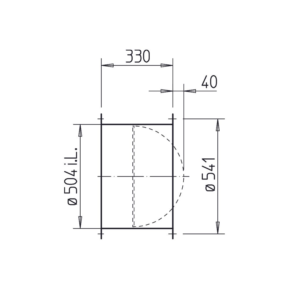 Helios RVS 500 Rohrverschlussklappe selbsttätig, mit Feder, DN 500, Klappen aus Alu... HELIOS-02598 4010184025986 (Abb. 2)