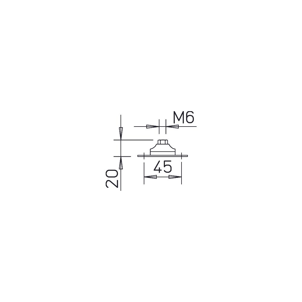 Helios SDD 1 Schwingungsdämpfer für Druckbelastung, 4 Stück... HELIOS-01452 4010184014522 (Abb. 2)
