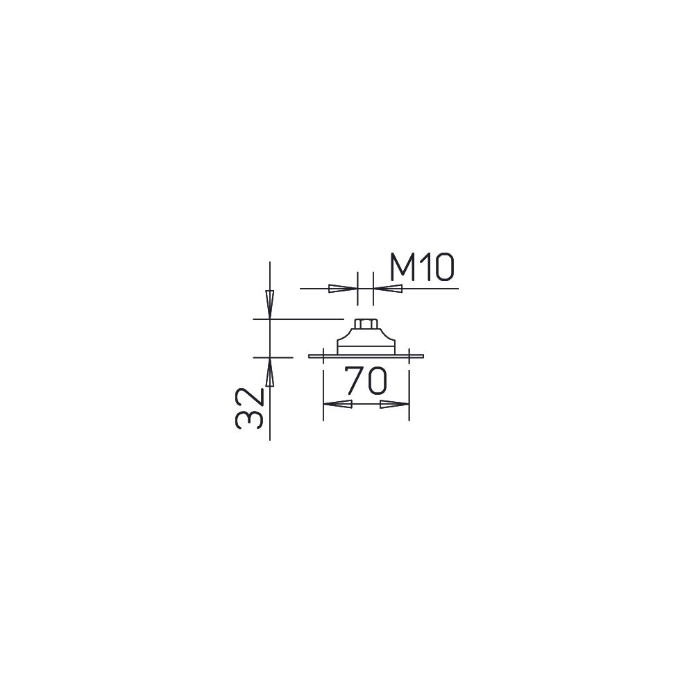 Helios SDD 2 Schwingungsdämpfer für Druckbelastung, 4 Stück... HELIOS-01453 4010184014539 (Abb. 2)