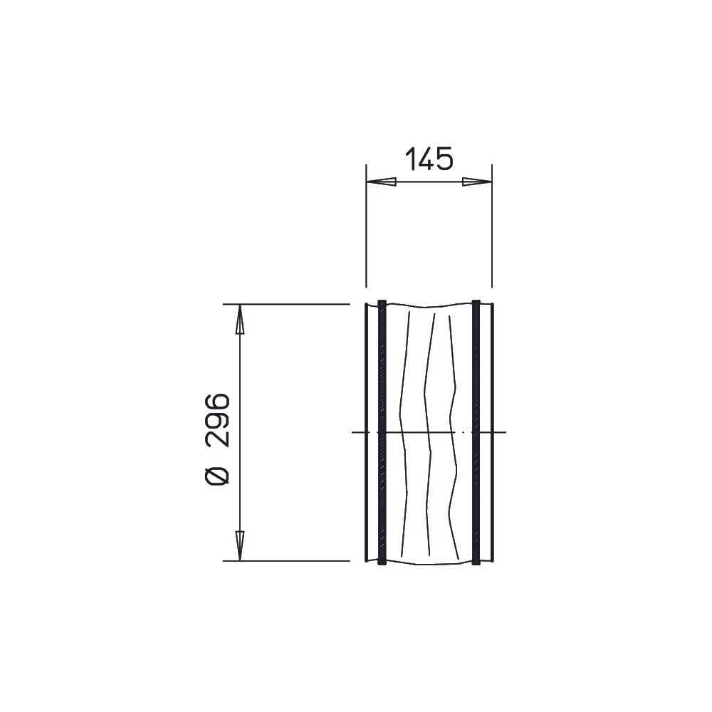 Helios FM 280 Flexible Manschette DN 280, mit 2 Schlauchschellen... HELIOS-01673 4010184016731 (Abb. 2)