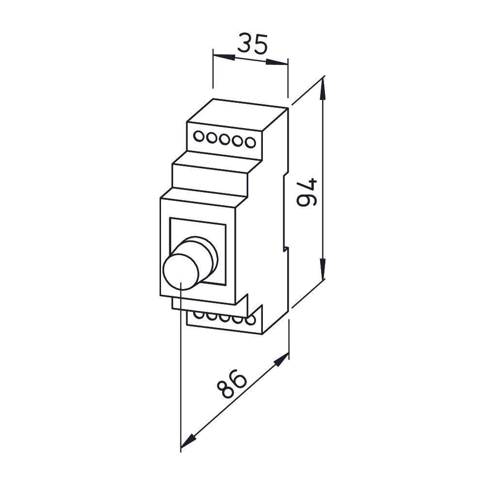 Helios ESE 2,5 Einbau-Drehzahlsteller 1-PH, I max. 2,5A, 230V... HELIOS-01302 4010184013020 (Abb. 2)