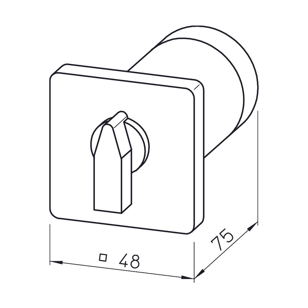Helios STSSW Einbauschalter 5-stufig zu Trafosteller TSSW, 1-PH 230V... HELIOS-00234 4010184002345 (Abb. 2)