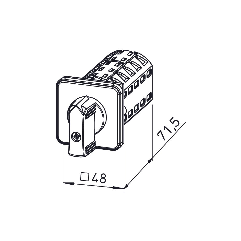 Helios Einbauschalter STSSW, 5-stufig, 1-PH 230V, für Trafosteller TSSW... HELIOS-00234 4010184002345 (Abb. 3)