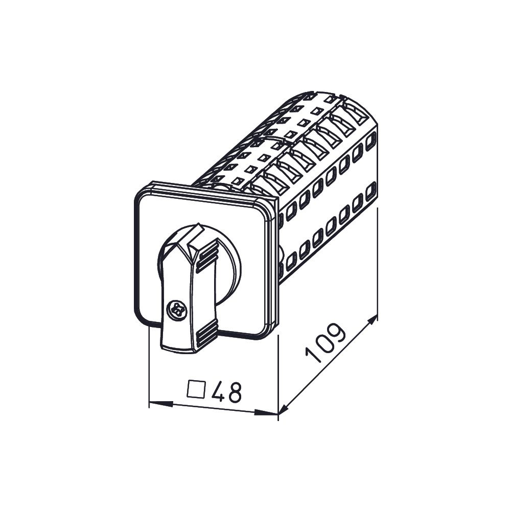 Helios Einbauschalter STSSD, 5-stufig, 3-PH 400V, für Trafosteller TSSD... HELIOS-00235 4010184002352 (Abb. 2)