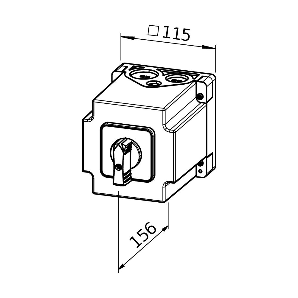 Helios Polumschalter PDA 40, für Aufputz-Montage, max. 40A, 3-PH, für Dahlander-Motoren... HELIOS-40790 4010184407904 (Abb. 2)
