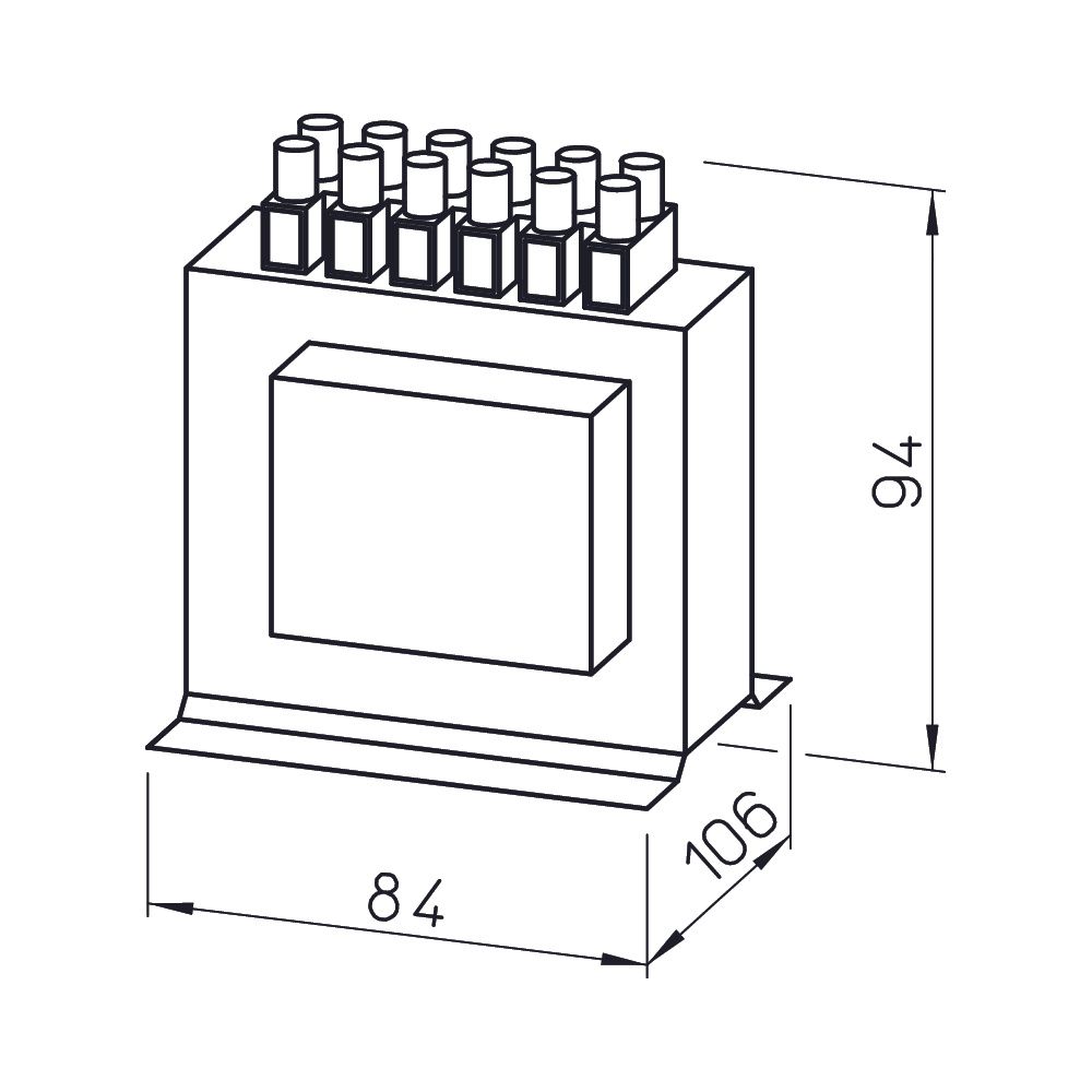 Helios TSSW 3 Drehzahl-Steuertrafo 1-PH 230V 3,0A, für Schaltschrankeinbau... HELIOS-06521 4010184065210 (Abb. 2)