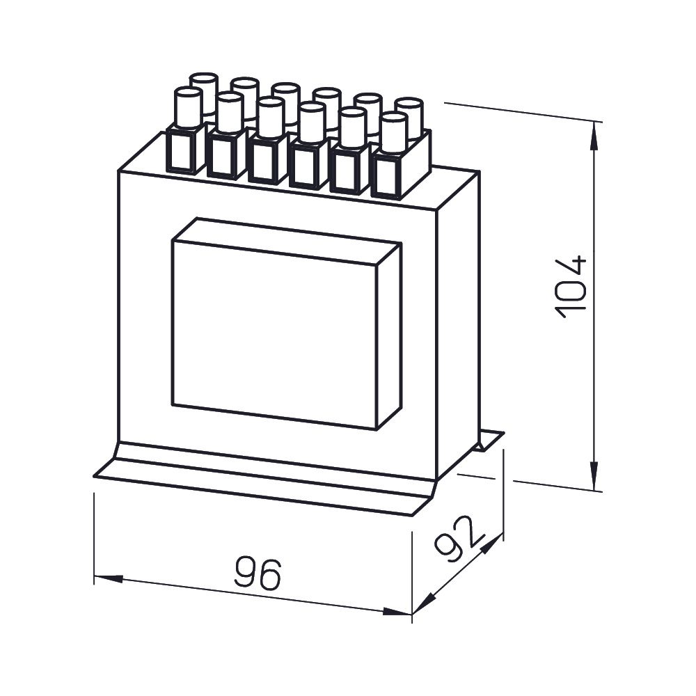 Helios TSSD 2 Drehzahl-Steuertrafo 3-PH 400V 2,0A, für Schaltschrankeinbau, 2 Stück... HELIOS-06517 4010184065173 (Abb. 2)