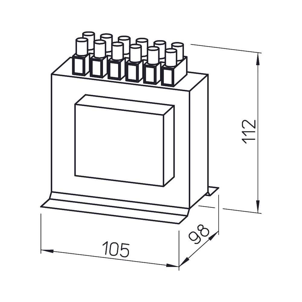 Helios TSSD 4 Drehzahl-Steuertrafo 3-PH 400V 4,0A, für Schaltschrankeinbau, 2 Stück... HELIOS-06518 4010184065180 (Abb. 2)