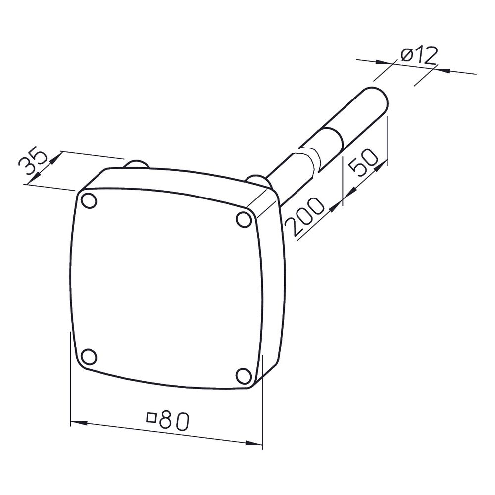 Helios LGF 10 Luftgeschwindigkeitsfühler für Helios Regelgeräte EUR 6C, EUR EC, FU-C, FU-... HELIOS-01325 4010184013259 (Abb. 2)