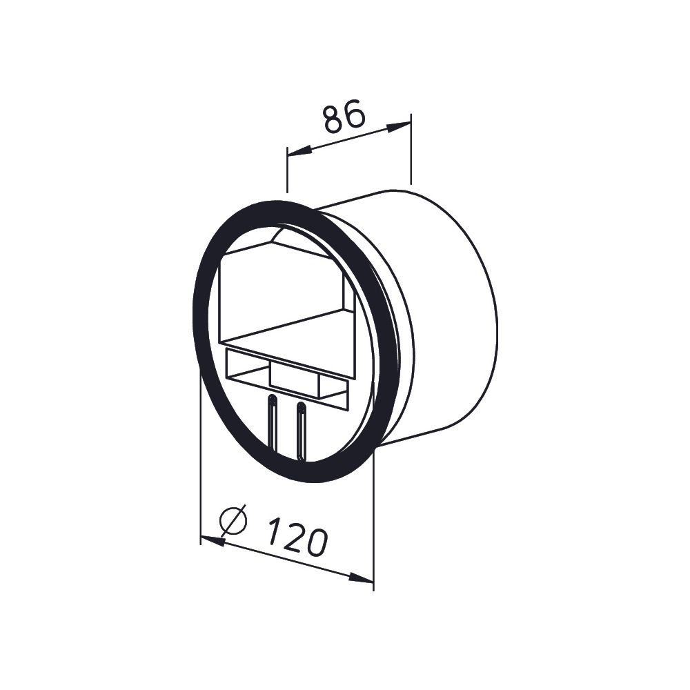 Helios VKH 125/100-180 Volumenstrom-Konstanthalter DN 125, einstellbar 100-180m3/h... HELIOS-00006 4010184000068 (Abb. 2)