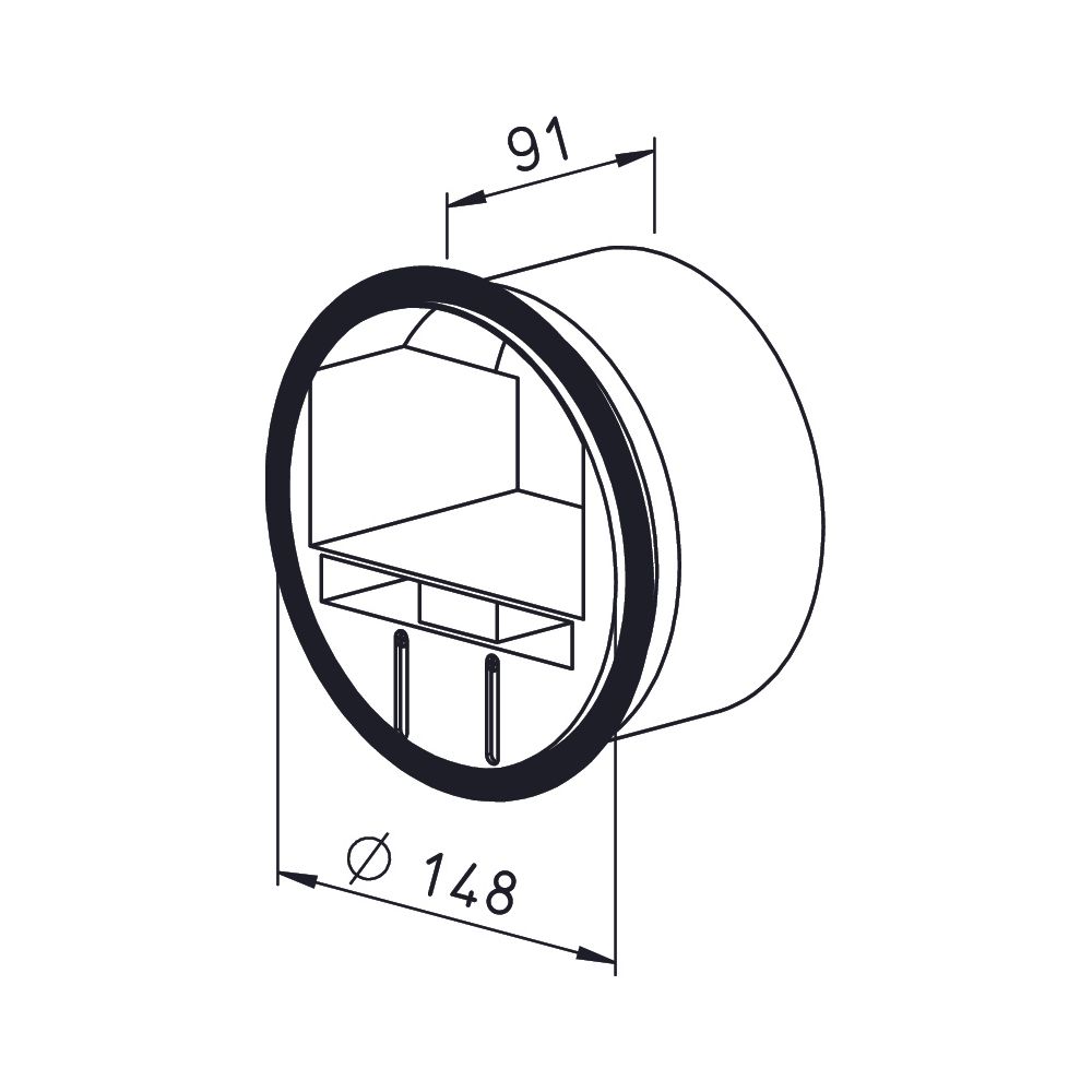 Helios VKH 150-160/50-100 Volumenstrom-Konstanthalter DN 150-160, einstellbar 50-100m3/h... HELIOS-00007 4010184000075 (Abb. 2)