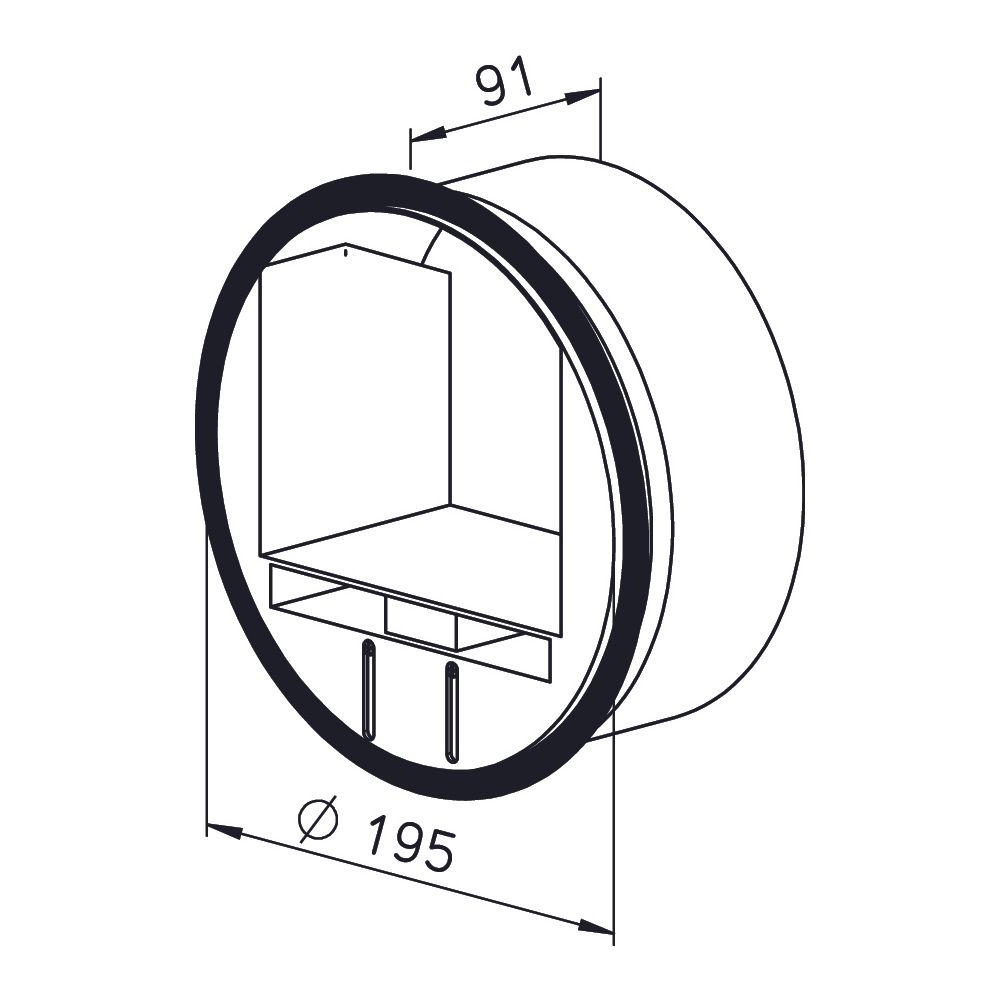 Helios VKH 200/100-180 Volumenstrom-Konstanthalter DN 200, einstellbar 100-180m3/h... HELIOS-00010 4010184000105 (Abb. 2)