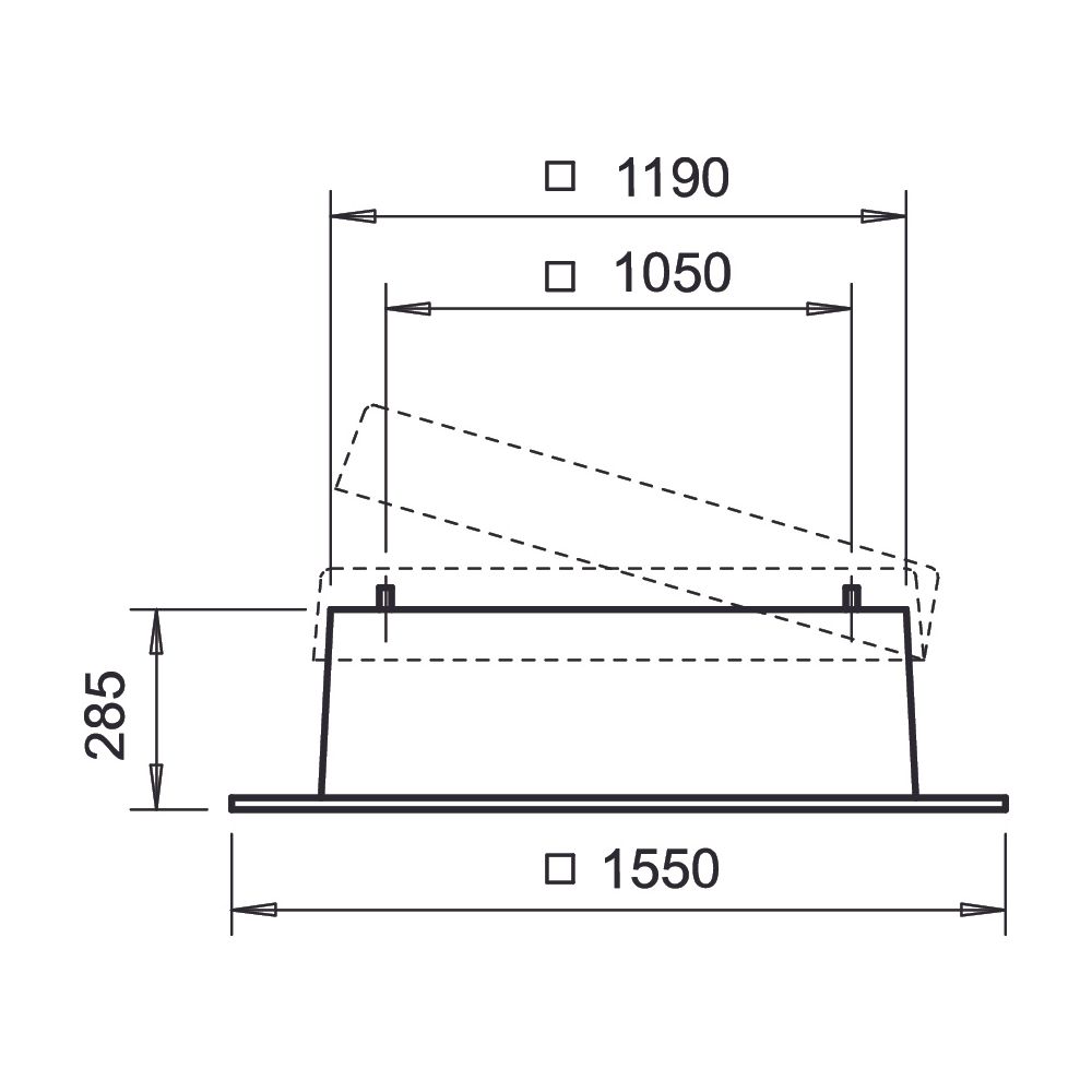 Helios FDS 710 Flachdachsockel, Stahlblech sendzimierverzinkt... HELIOS-06658 4010184066583 (Abb. 2)
