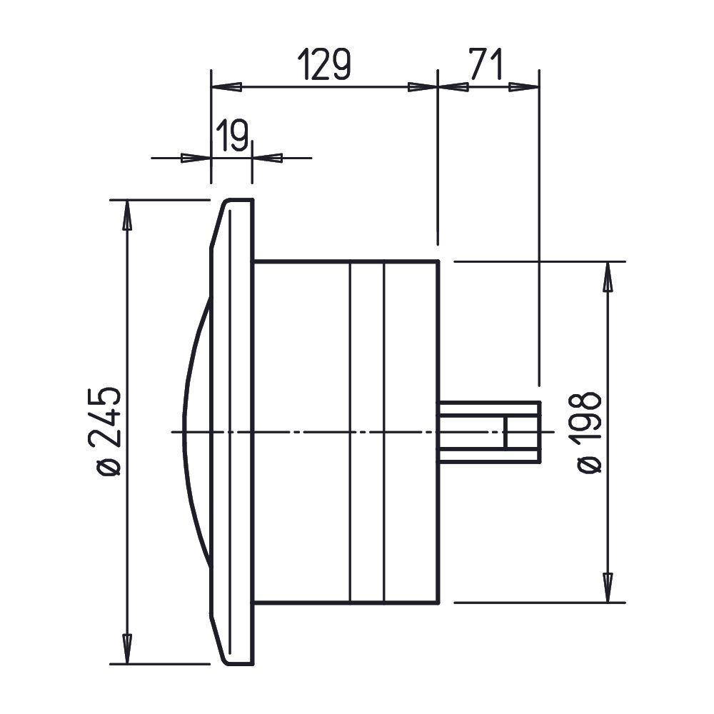 Helios BTK 200 Brandschutz-Tellerventilklappe DN 200, Feuerwiderstandsklasse K90-4102... HELIOS-02632 4010184026327 (Abb. 2)