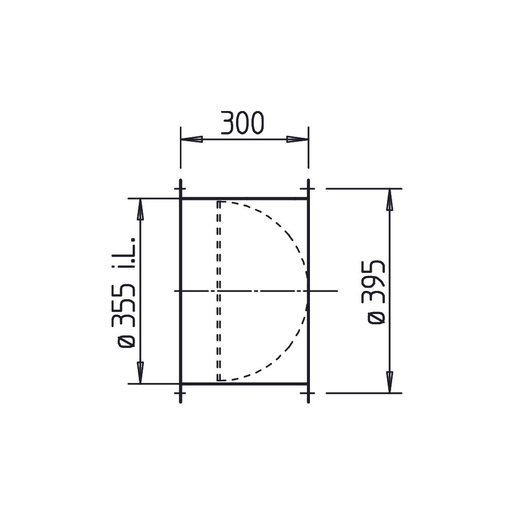Helios RVS 355 Rohrverschlussklappe selbsttätig, mit Feder, DN 355, Klappen aus Alu... HELIOS-02595 4010184025955 (Abb. 2)