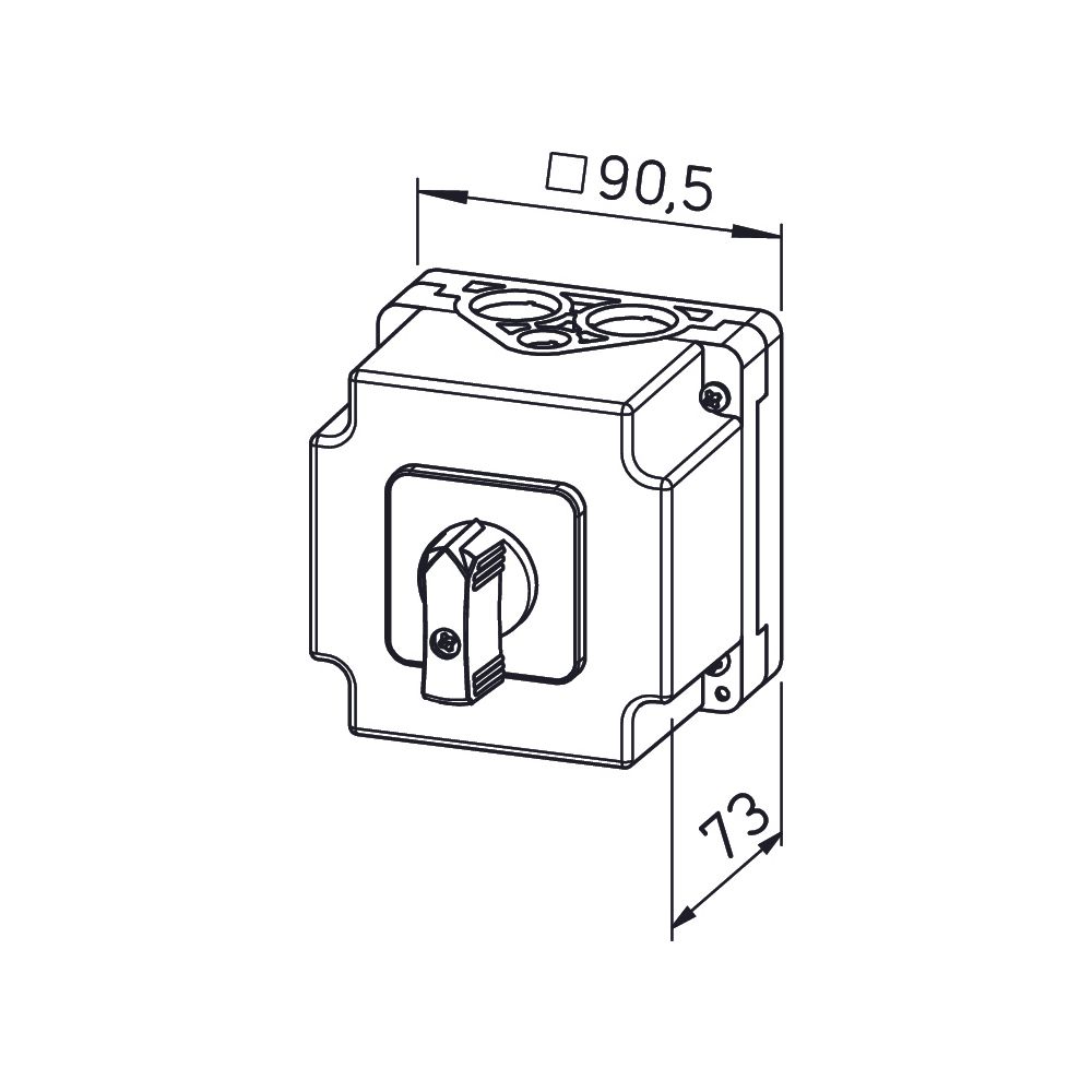 Helios Universal-Wendeschalter WS, für Aufputz- und Unterputz-Montage, 1-phasig und 3-pha... HELIOS-01271 4010184012719 (Abb. 3)