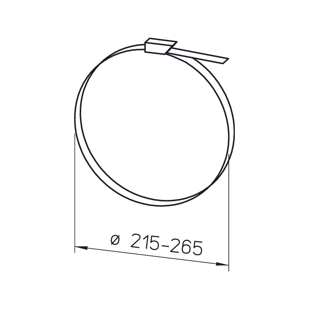 Helios SCH 250 Schlauchschellen DN 215-265, 10 Stück... HELIOS-05725 4010184057253 (Abb. 2)