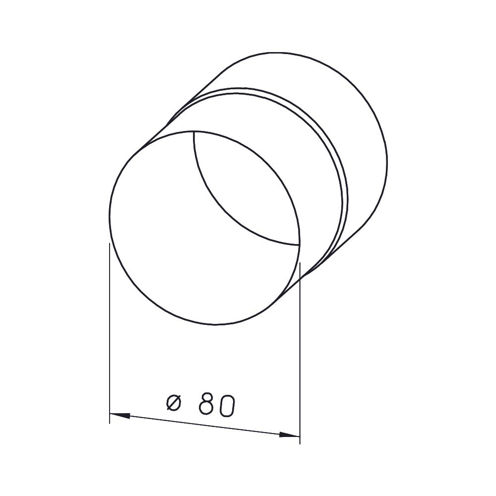 Helios RVB 80 Rohrverbinder DN 80, Stahlblech verzinkt... HELIOS-05993 4010184059936 (Abb. 2)