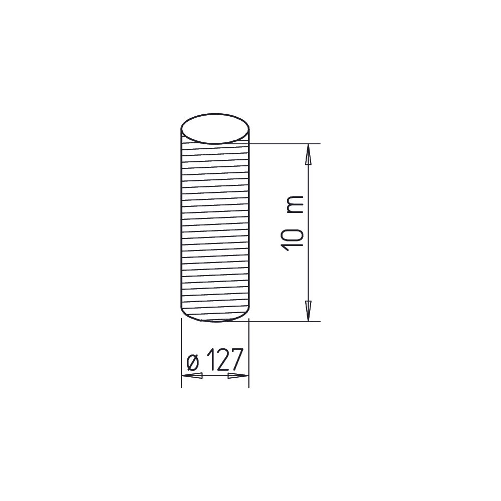 Helios ALF 125 Aluminiumflexrohr DN 125, Kartoninhalt 10lfm... HELIOS-05713 4010184057130 (Abb. 2)