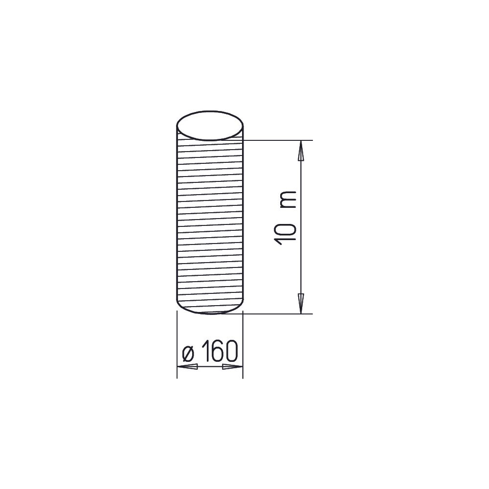Helios ALF 160 Aluminiumflexrohr DN 160, Kartoninhalt 10lfm... HELIOS-05757 4010184057574 (Abb. 2)