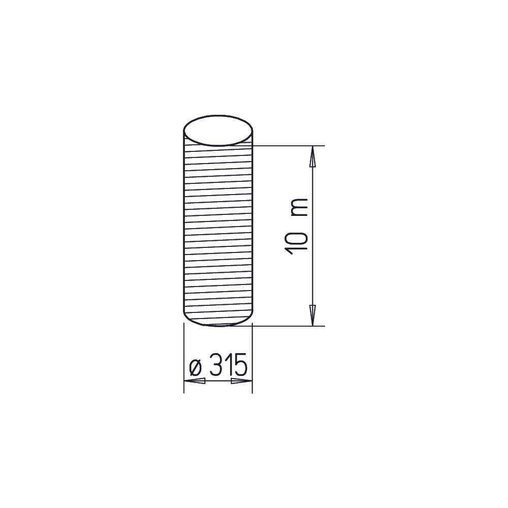 Helios ALF 315 Aluminiumflexrohr DN 315, Kartoninhalt 10lfm... HELIOS-05717 4010184057178 (Abb. 2)