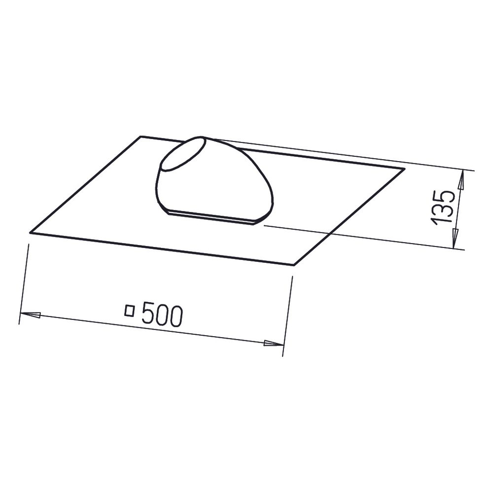 Helios UDP 100/125 R Universal-Dachpfanne Ziegelrot mit Bleirand, Neigung 25-45 Grad, zu ... HELIOS-02020 4010184020202 (Abb. 2)