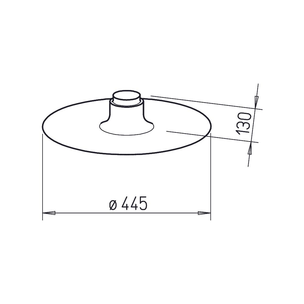 Helios FDP 160 Alu-Dachpfanne für Flachdach DN 160 zu Dachhaube DH 160... HELIOS-02025 4010184020257 (Abb. 2)
