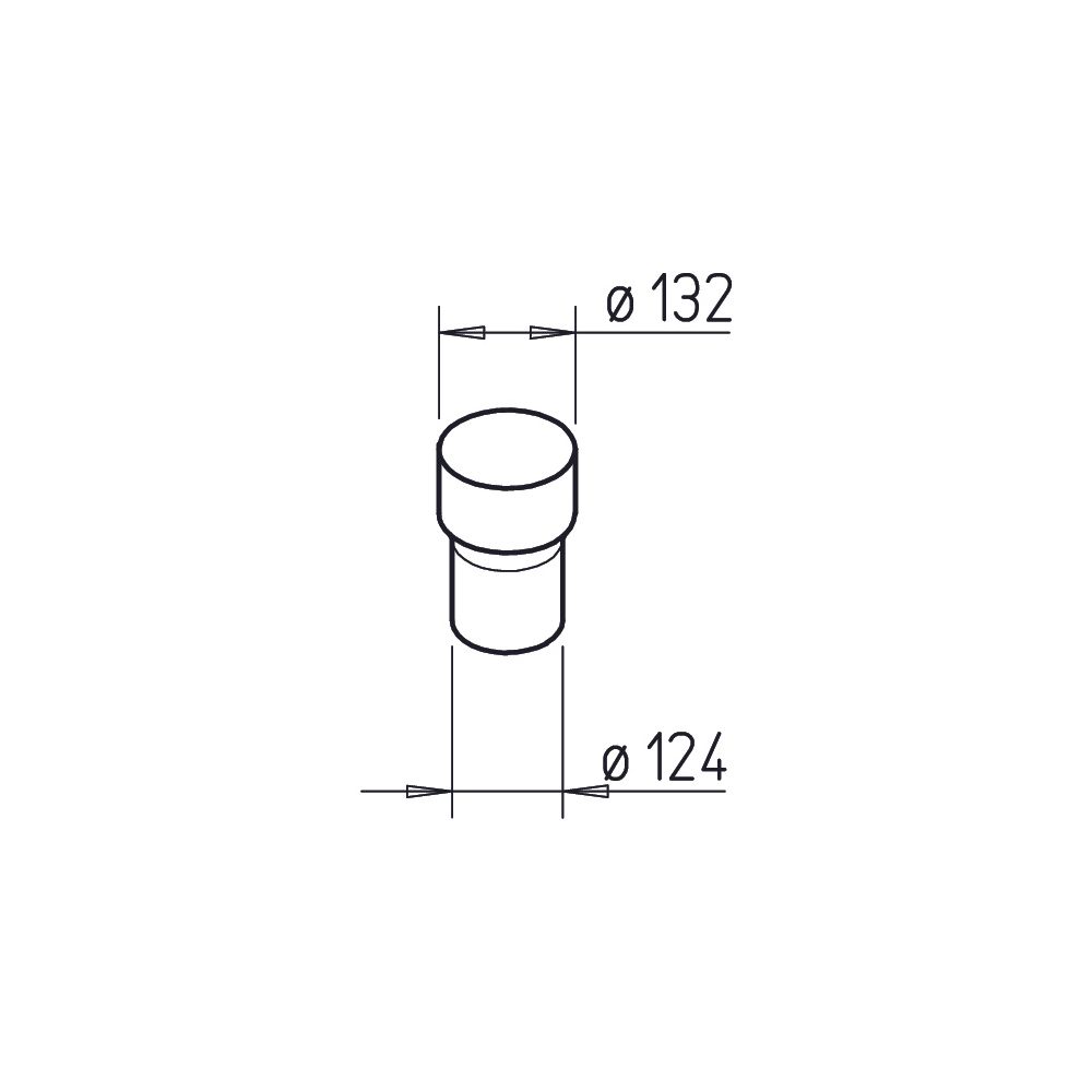 Helios STV 125 Steckverbinder für Steigrohranschluss an Dachhaube DH 125... HELIOS-02027 4010184020271 (Abb. 2)