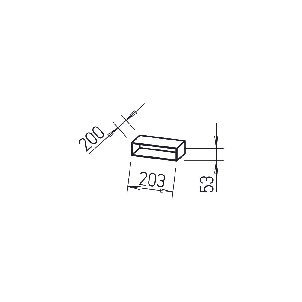 Helios FK-V 200 Flachkanal Verbinder 200x50mm, Stahlblech verzinkt... HELIOS-02942 4010184029427 (Abb. 2)