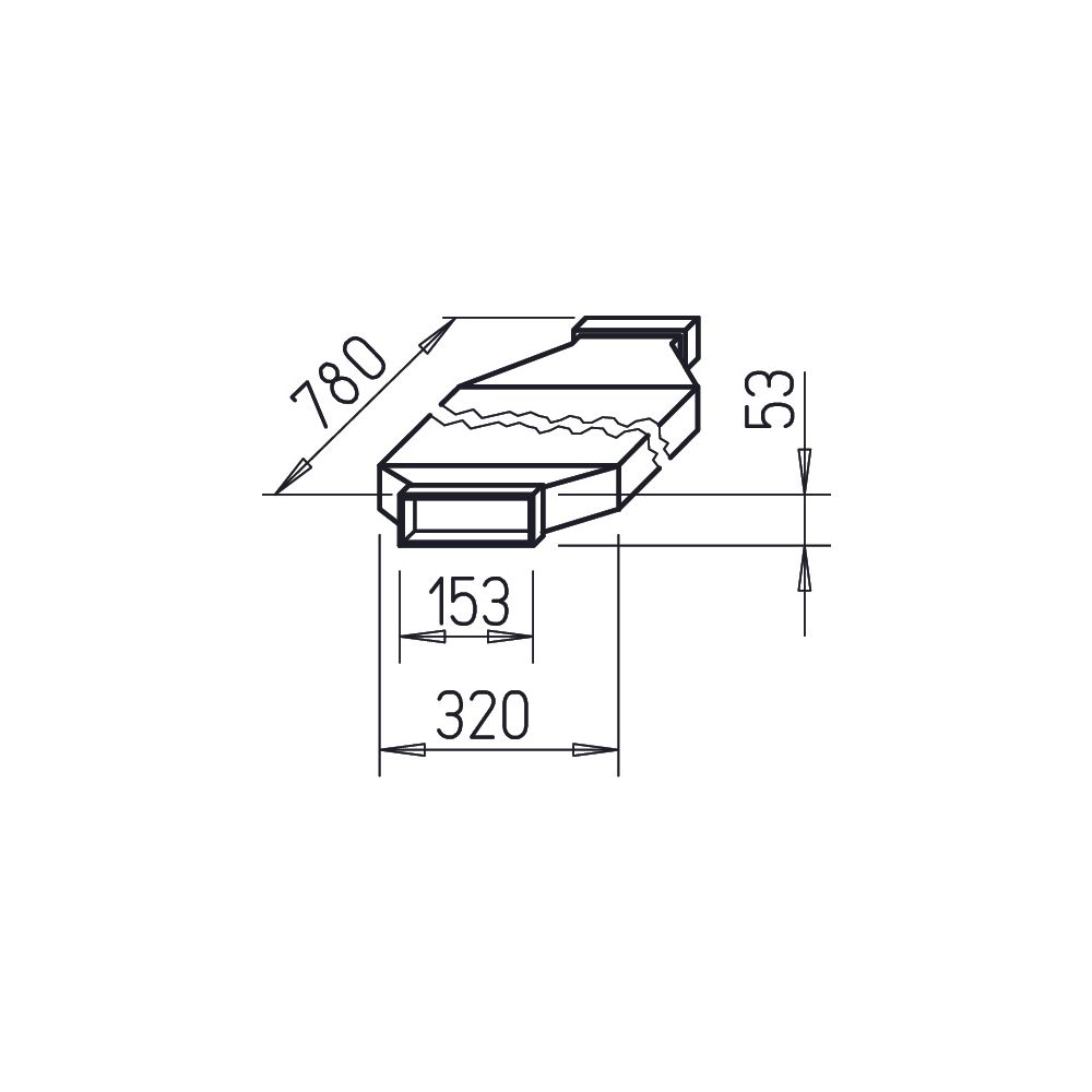 Helios FK-SD 150 Flachkanal Schalldämpfer 150x50mm,1500mm lang,400mm breit, Stahlblech ve... HELIOS-02945 4010184029458 (Abb. 2)