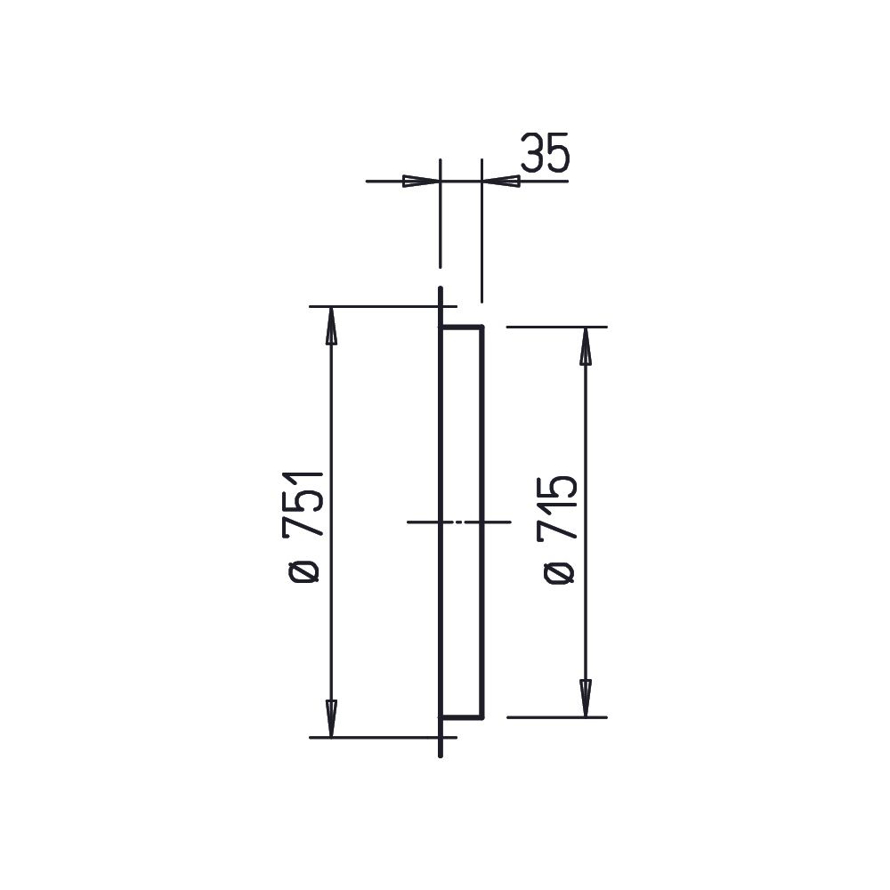 Helios FR 710 Winkel-Flanschring DN 710, Stahlblech verzinkt... HELIOS-01212 4010184012122 (Abb. 2)