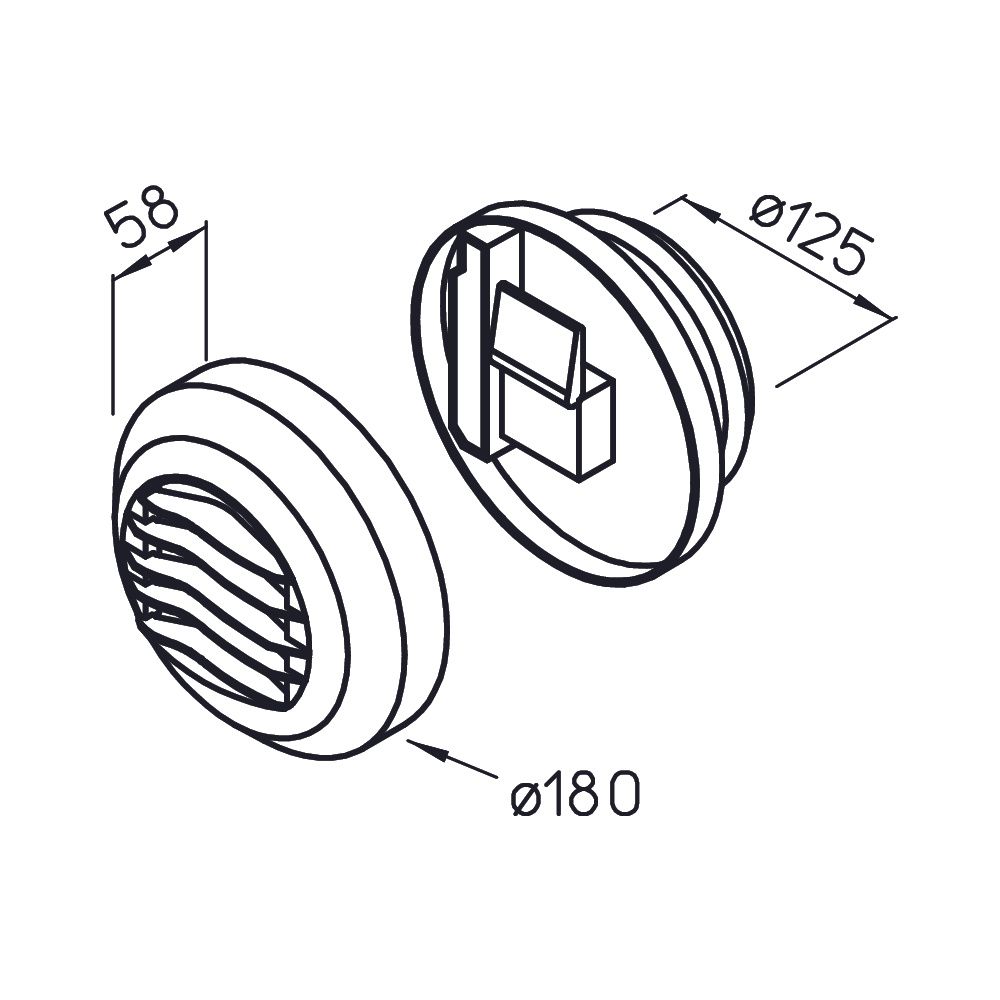 Helios AE HYGRO 10/45 Abluftautomat, feuchtegesteuert 10/45m3/h... HELIOS-02049 4010184020493 (Abb. 2)