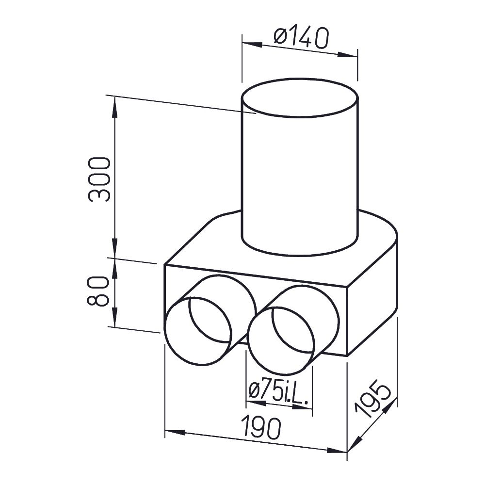Helios FRS-BKGS 2-75 FlexPipe Bodenkasten-Set, 2x DN 75... HELIOS-09992 4010184099925 (Abb. 2)