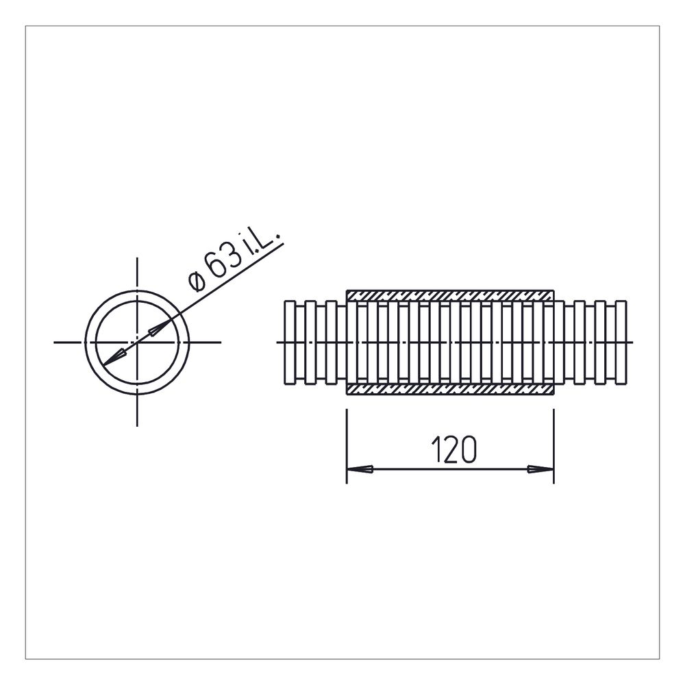 Helios FRS-VM 63 FlexPipe Verbindungsmuffe DN 63mm... HELIOS-09329 4010184093299 (Abb. 2)