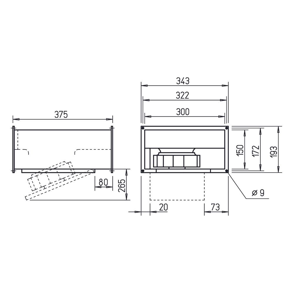 Helios KRW 180/2/30/15 Kanalventilator schwenkout 1-PH 230V, 540m3/h, 64W... HELIOS-08885 4010184088851 (Abb. 2)