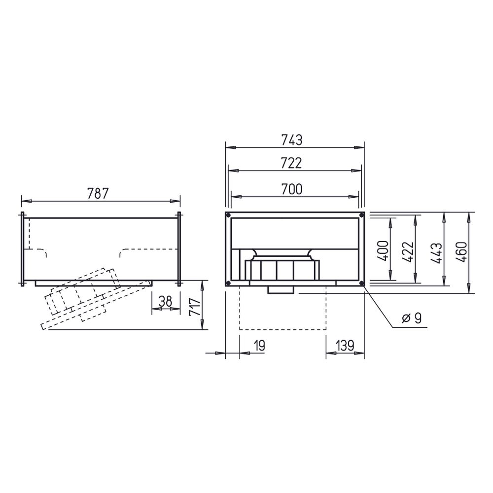Helios KRD 450/4/70/40 Kanalventilator 3-PH 400V, 5830m3/h, 818W... HELIOS-08694 4010184086949 (Abb. 2)