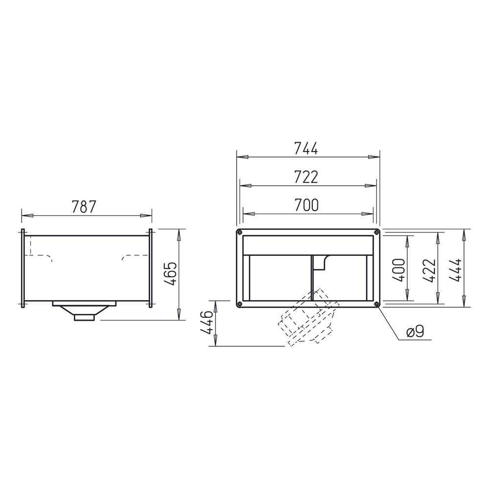 Helios KVD 355/6/70/40 Kanalventilator rechteckig, 3-PH 400V, 5000m3/h, 1530W... HELIOS-05688 4010184056881 (Abb. 2)