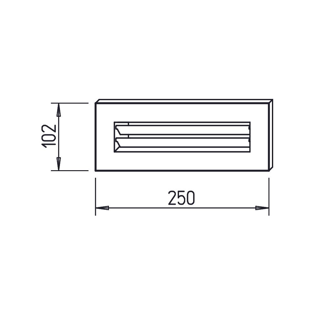 Helios FK-WA 200 W Flachkanal-Wandauslass, 200x50mm, Weiß... HELIOS-09350 4010184093503 (Abb. 2)