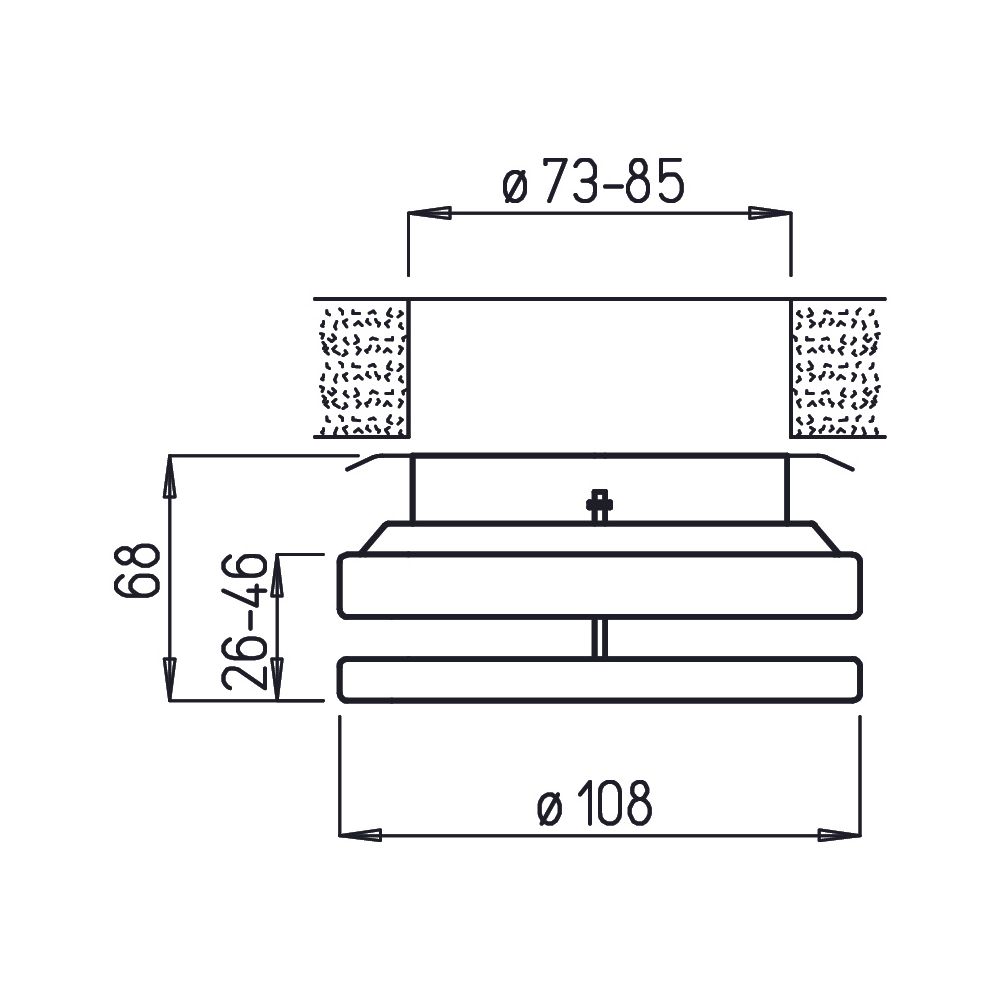 Helios MTVZ 80 Metall-Tellerventil Zuluft, für stufenlose Einstellung, DN 80, Metall, Wei... HELIOS-09603 4010184096030 (Abb. 2)