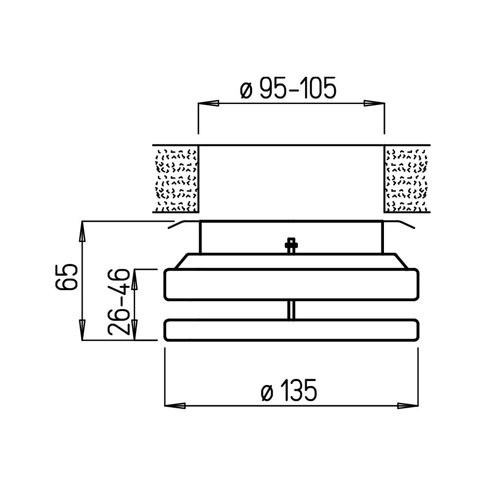 Helios Metall-Tellerventil MTVZ 100, Zuluft, für stufenlose Einstellung, DN 100, Weiß... HELIOS-09604 4010184096047 (Abb. 3)