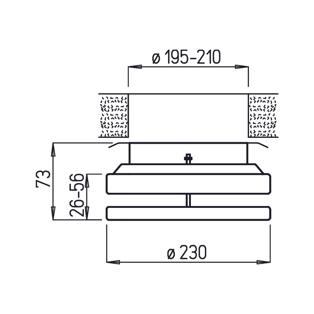 Helios MTVZ 200 Metall-Tellerventil Zuluft, für stufenlose Einstellung, DN 200, Metall, W... HELIOS-09607 4010184096078 (Abb. 2)