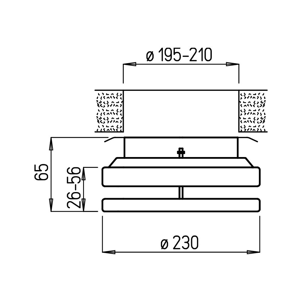 Helios Metall-Tellerventil MTVZ 200, Zuluft, für stufenlose Einstellung, DN 200, Weiß... HELIOS-09607 4010184096078 (Abb. 3)