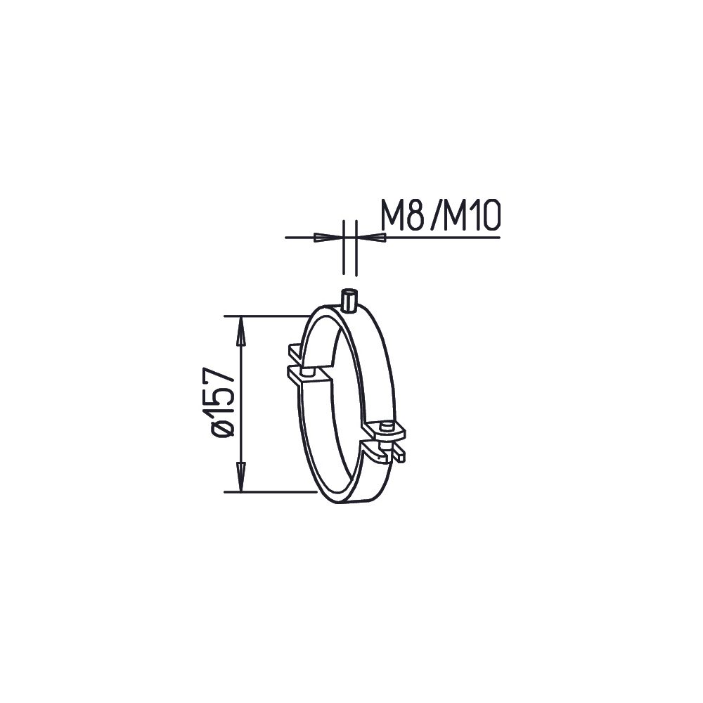 Helios IP-S 125 Befestigungsschelle DN 125... HELIOS-09395 4010184093954 (Abb. 2)