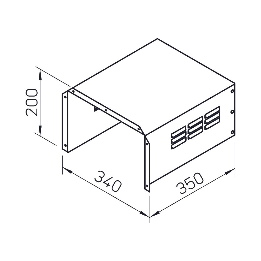 Helios MB-WSD 160-400/EC 225-280 Wetterschutzdach zu MB 160-400 und MB EC 225-280... HELIOS-01856 4010184018568 (Abb. 2)