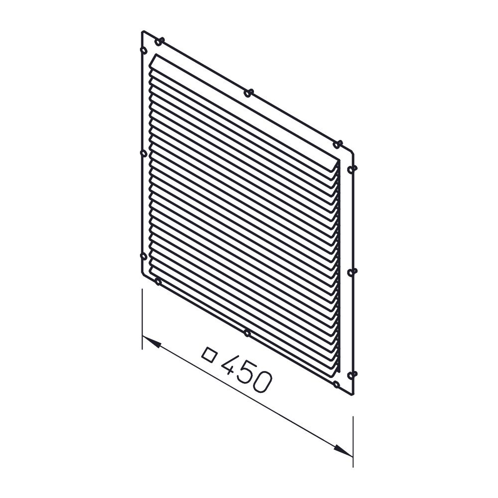 Helios GB-WSG 315/355 Wetterschutzgitter zu Gigabox NG 315,355... HELIOS-05638 4010184056386 (Abb. 2)